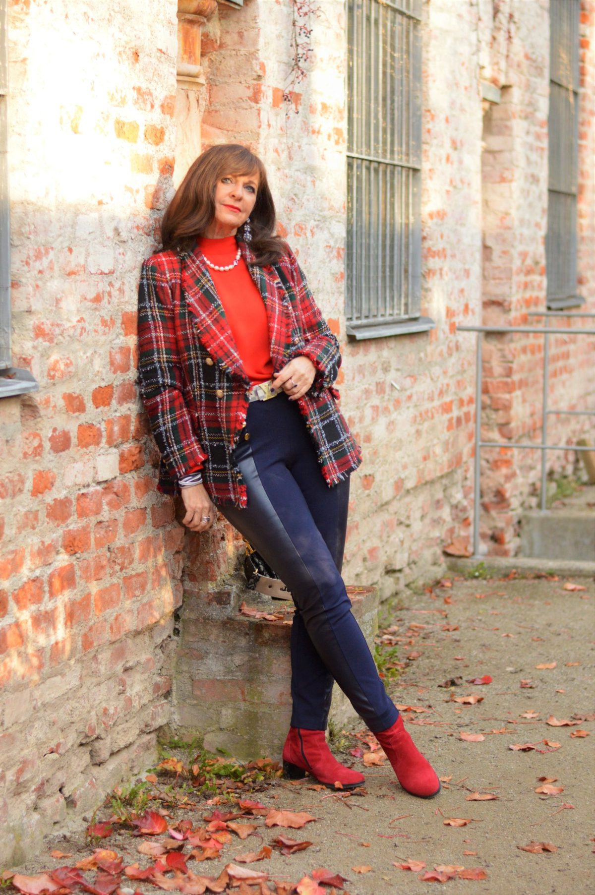 LEDERLEGGINGS KOMBINIEREN: 1 Teil - 3 Looks - Martina Berg - Lady 50plus