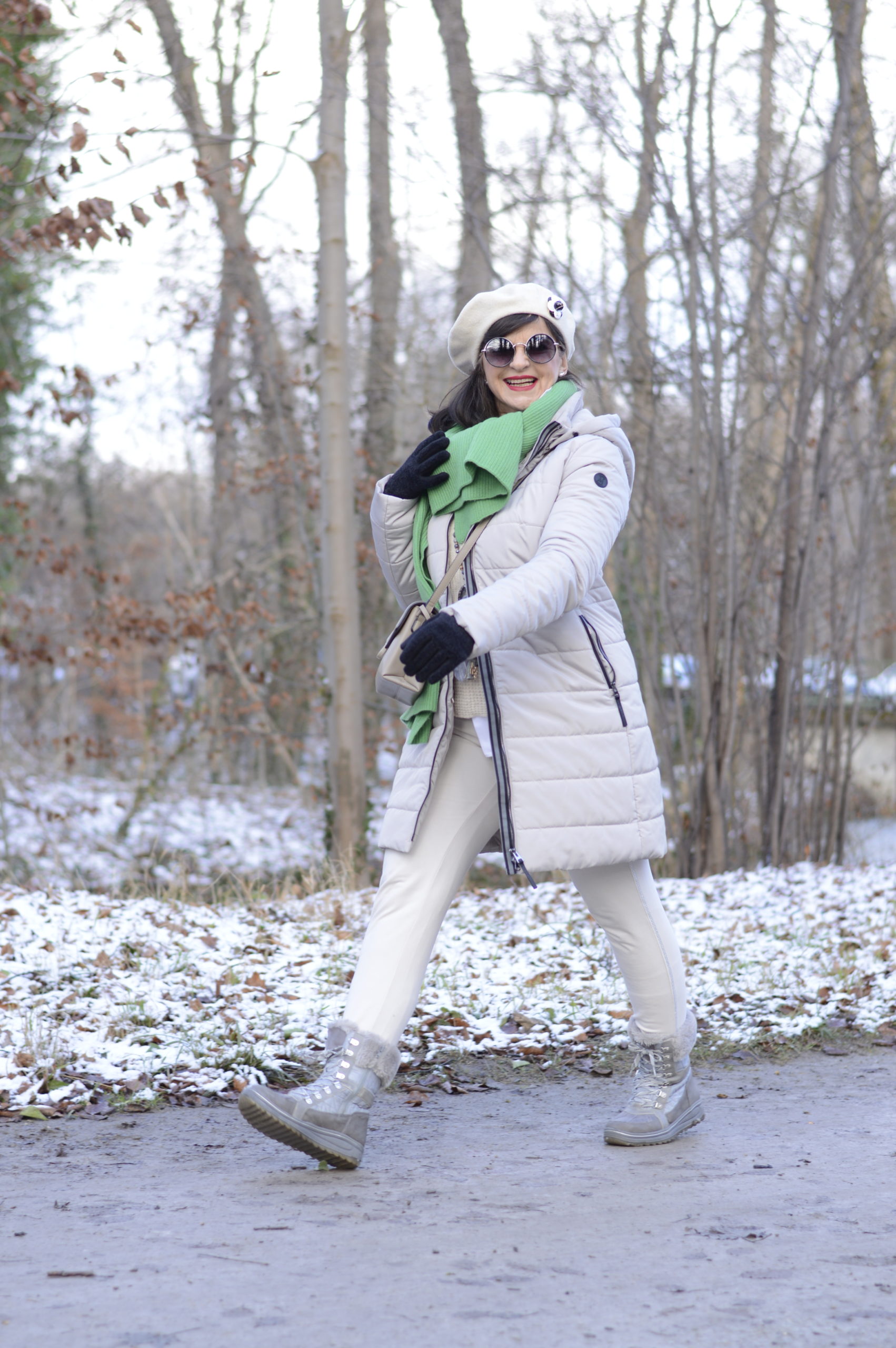 Wollweisse damenhose winter Clearance