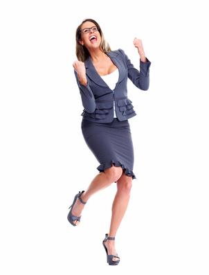 Happy Business woman.