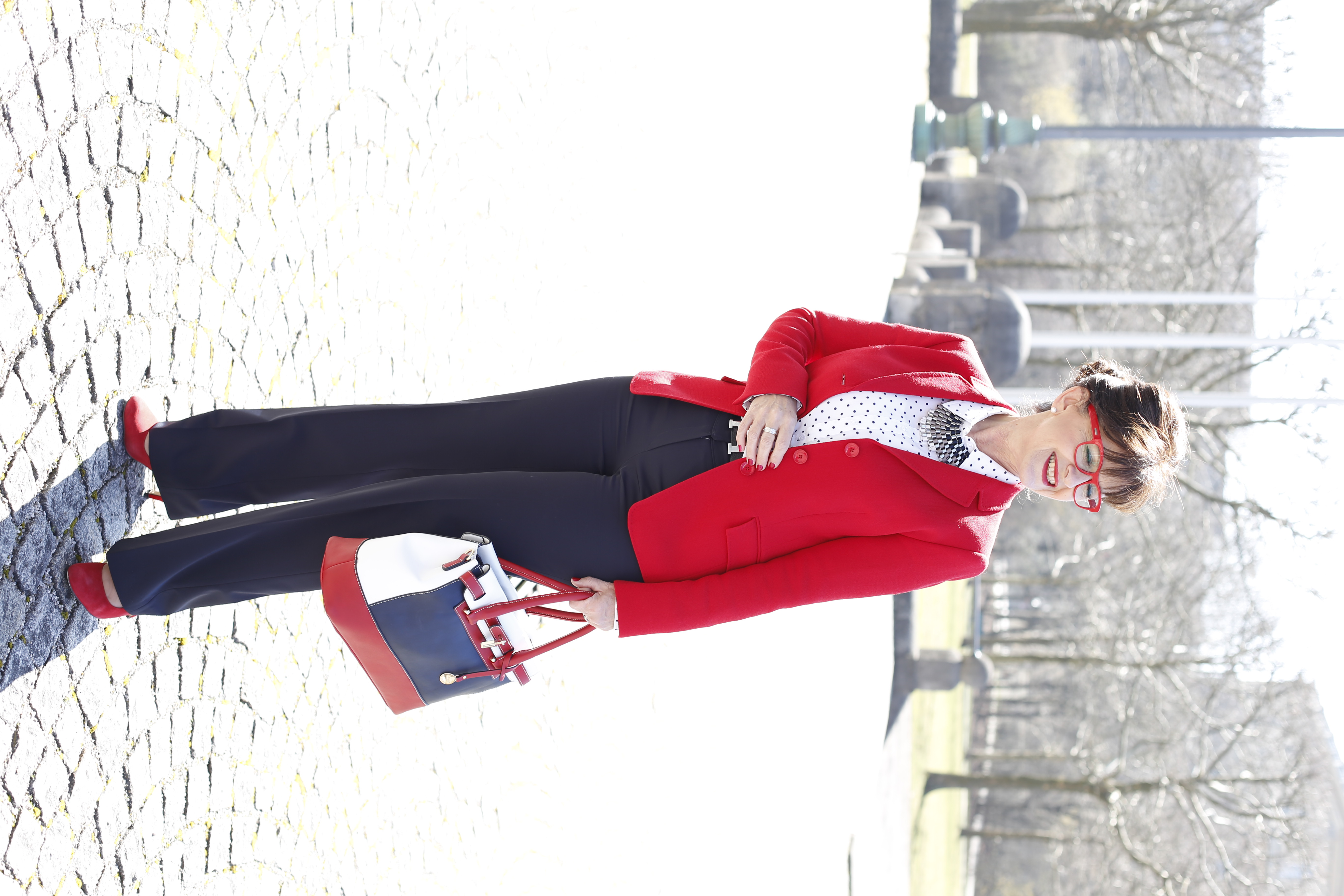 Maritimer Look komplett Brille