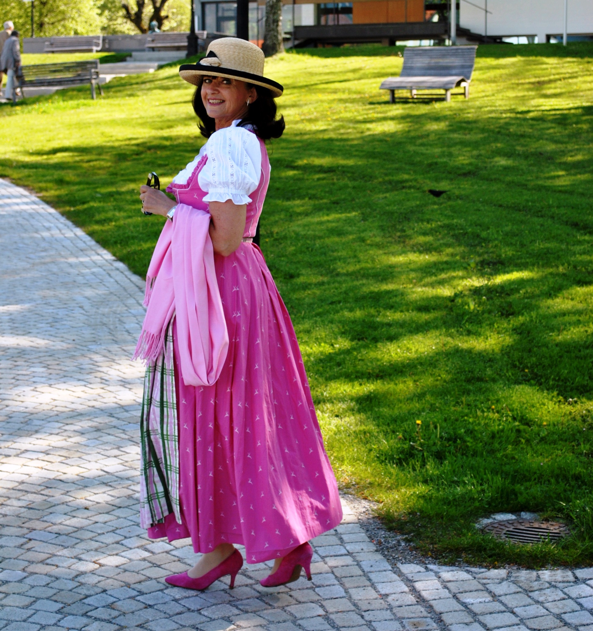Dirndl Pink ich bin dann mal weg