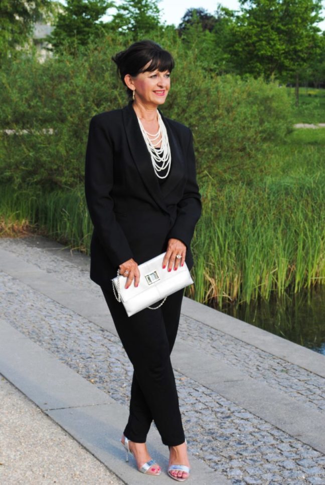 Jumpsuit Abendlook in schwarz