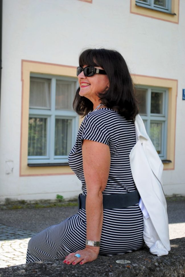 Streifenkleid im Casual Look