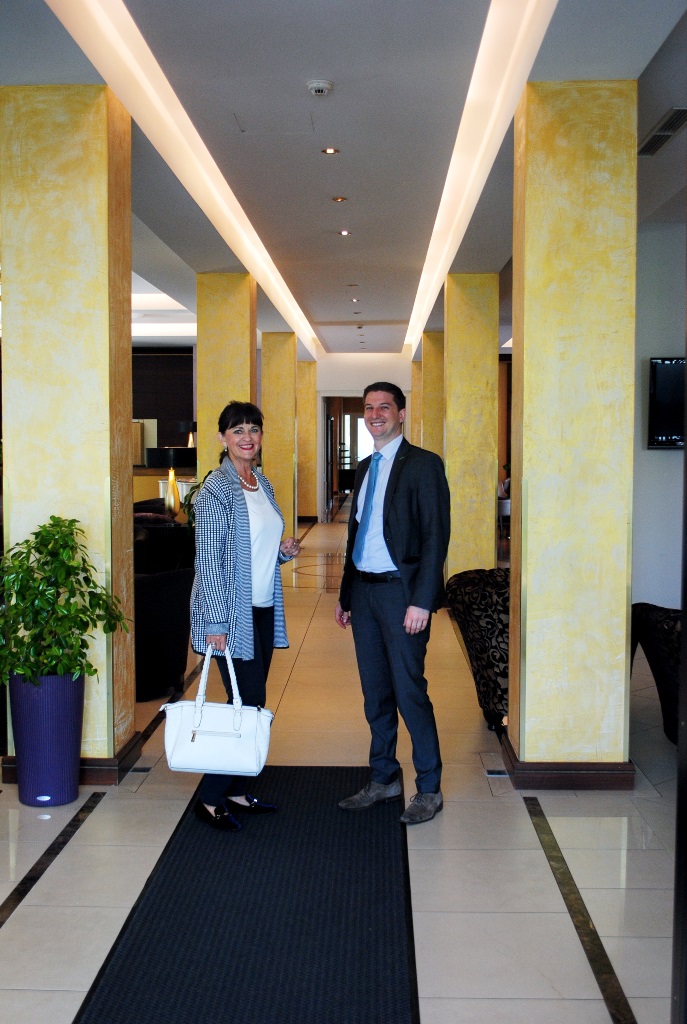 Empfang durch Herrn Holzapfel