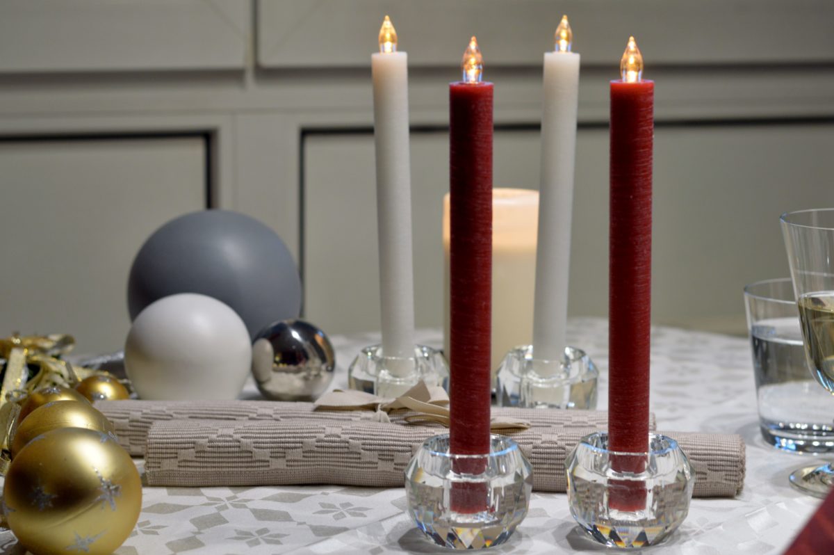 Kerzenständer mit LED Kerzen