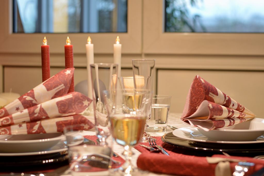 Servietten für die Festtafel