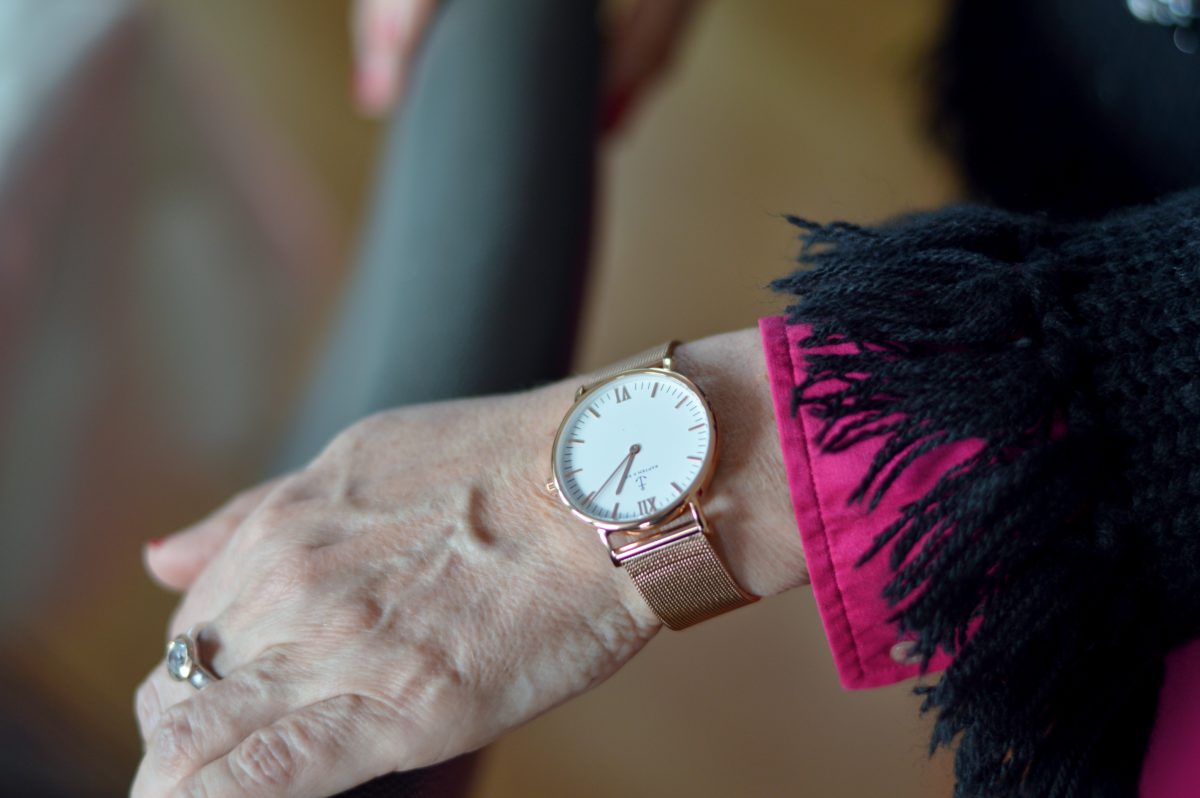 Uhr in Rosegold Kapten