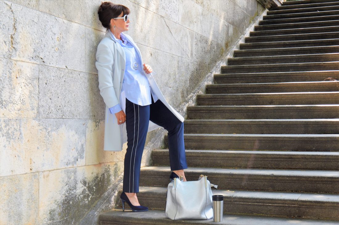 Eterna Bluse in Blau