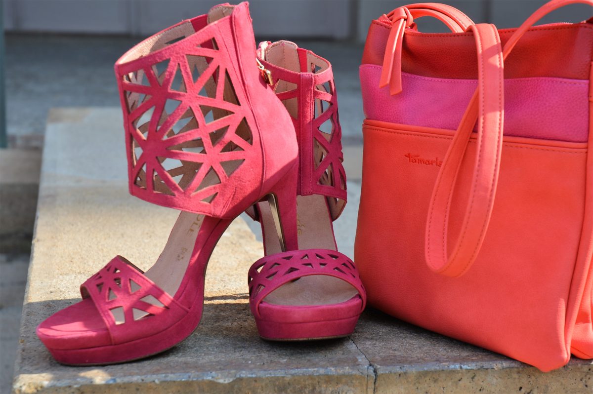 Pinkfarbige Highhels Tamaris