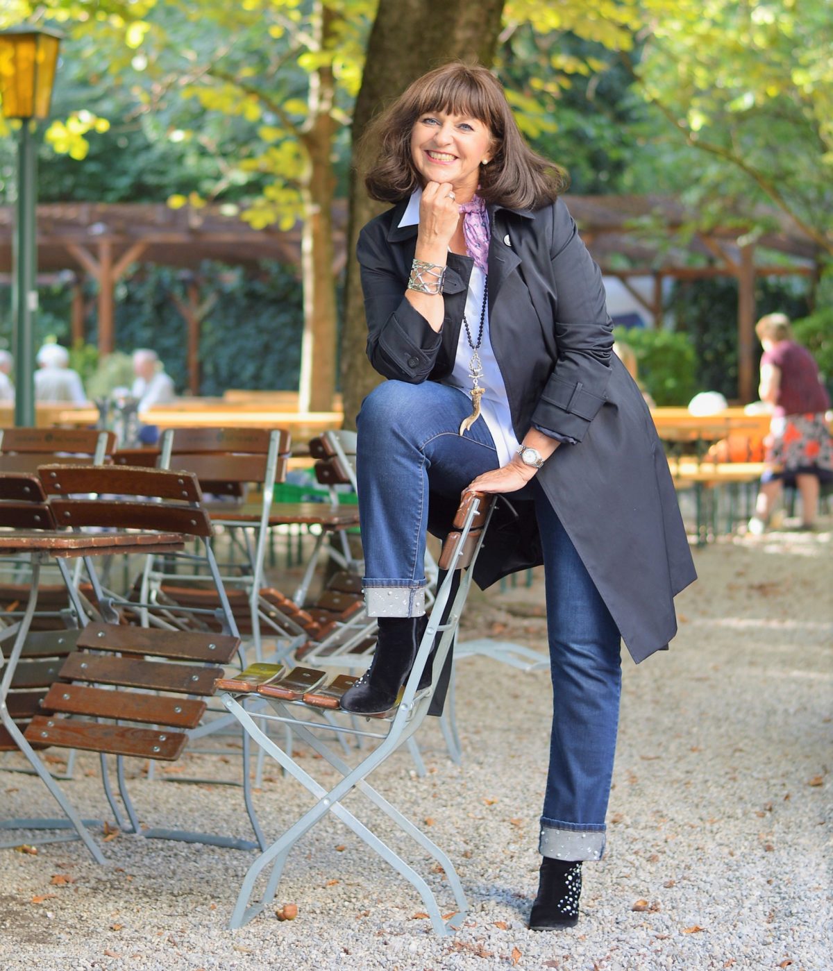 Trenchcoat dunkelblau