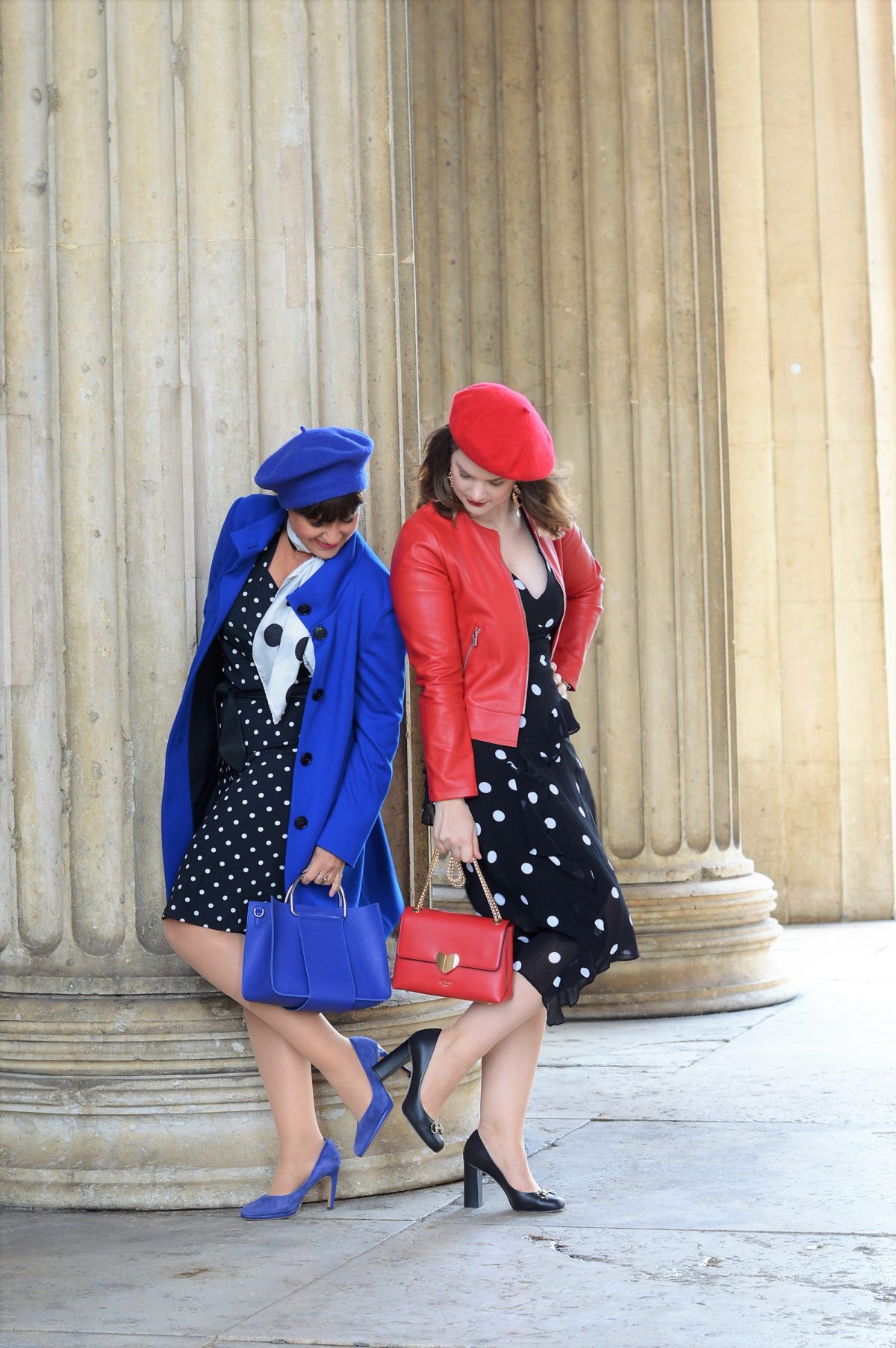 Tasche Schuhe Polka Dots