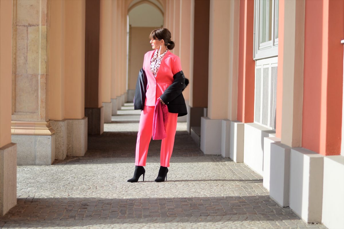 Hosenanzug in pink