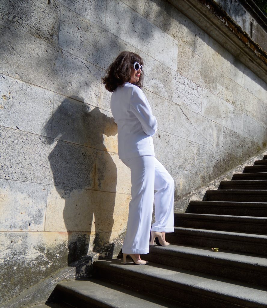 Weißer Hosenanzug