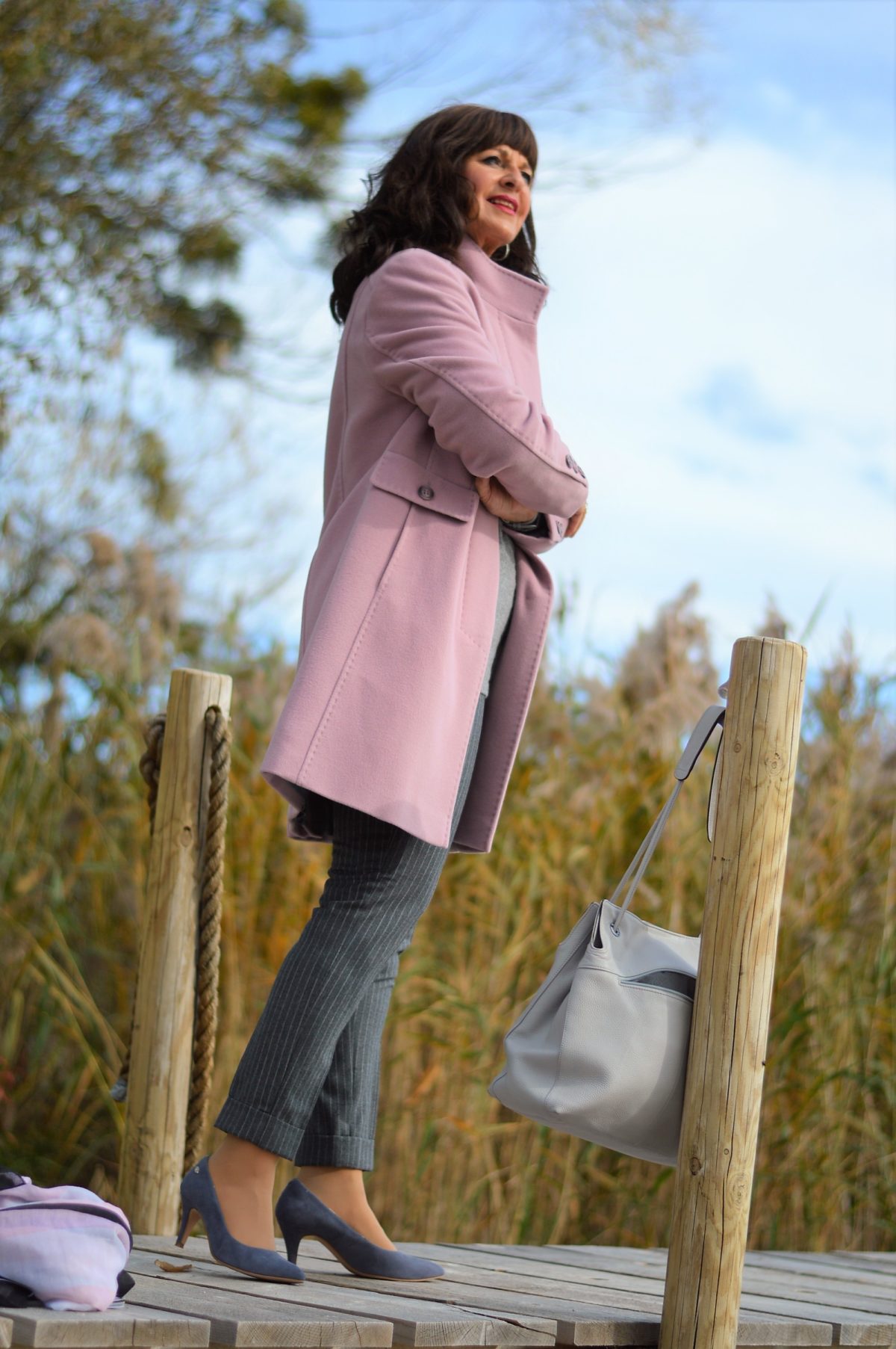 Mantel von Mona in rose