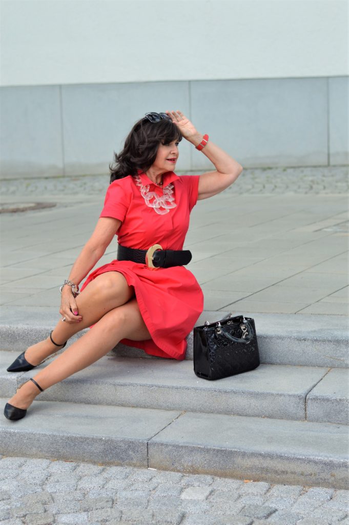 Rotes Sommerkleid 