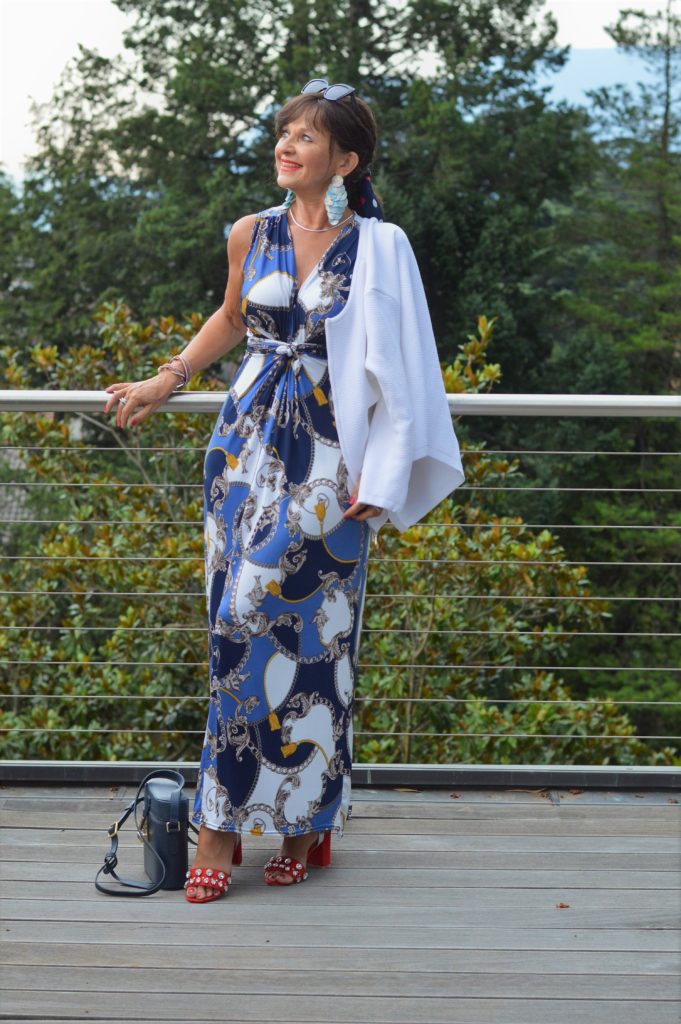 Blaues Maxikleid Meran