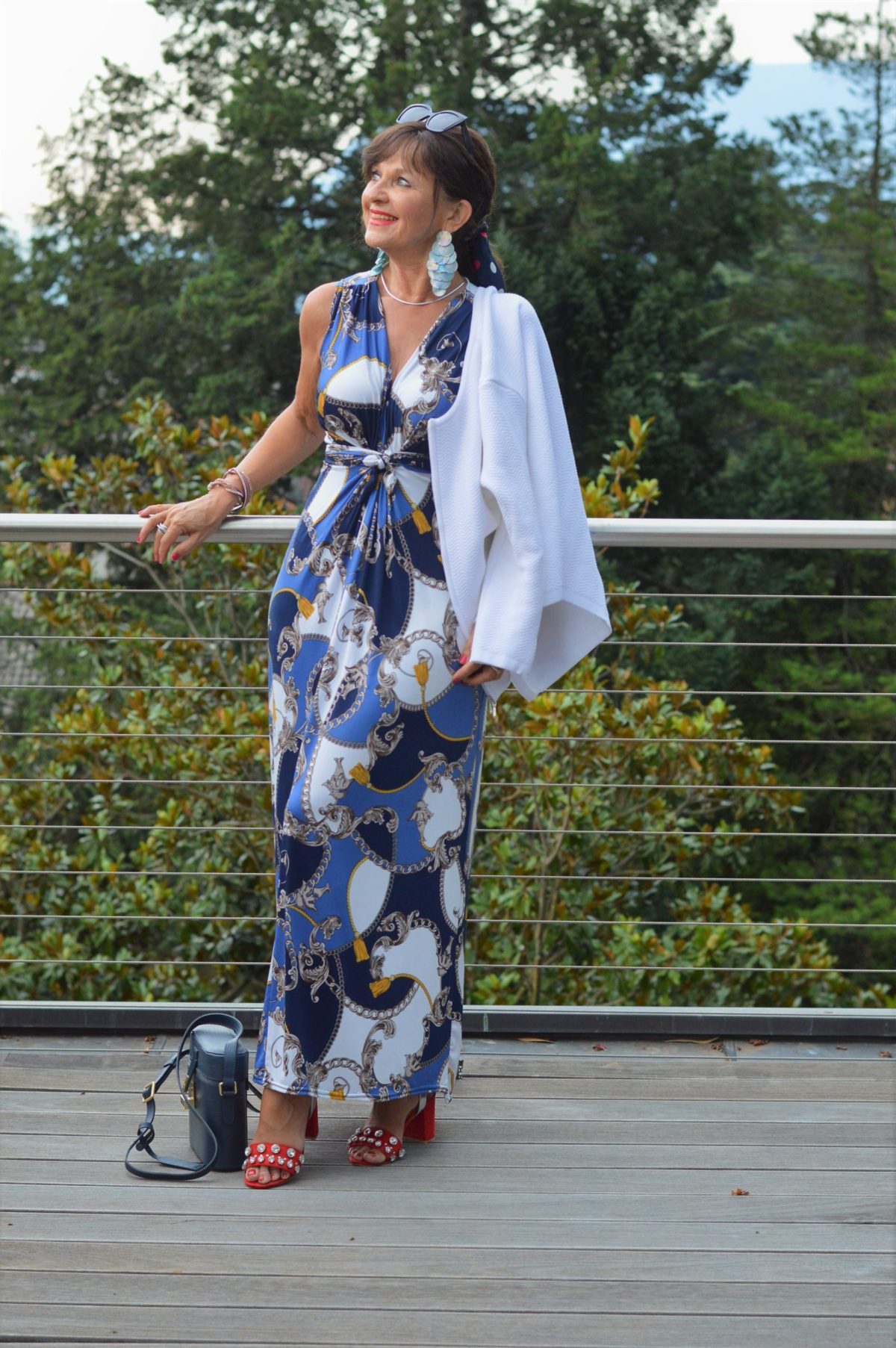 Blaues Maxikleid Meran