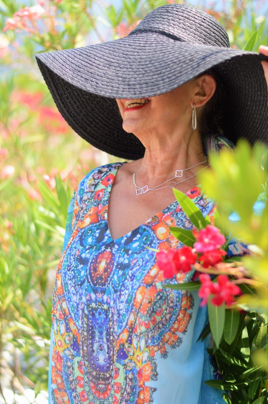 Sommer Strohhut in Schwarz