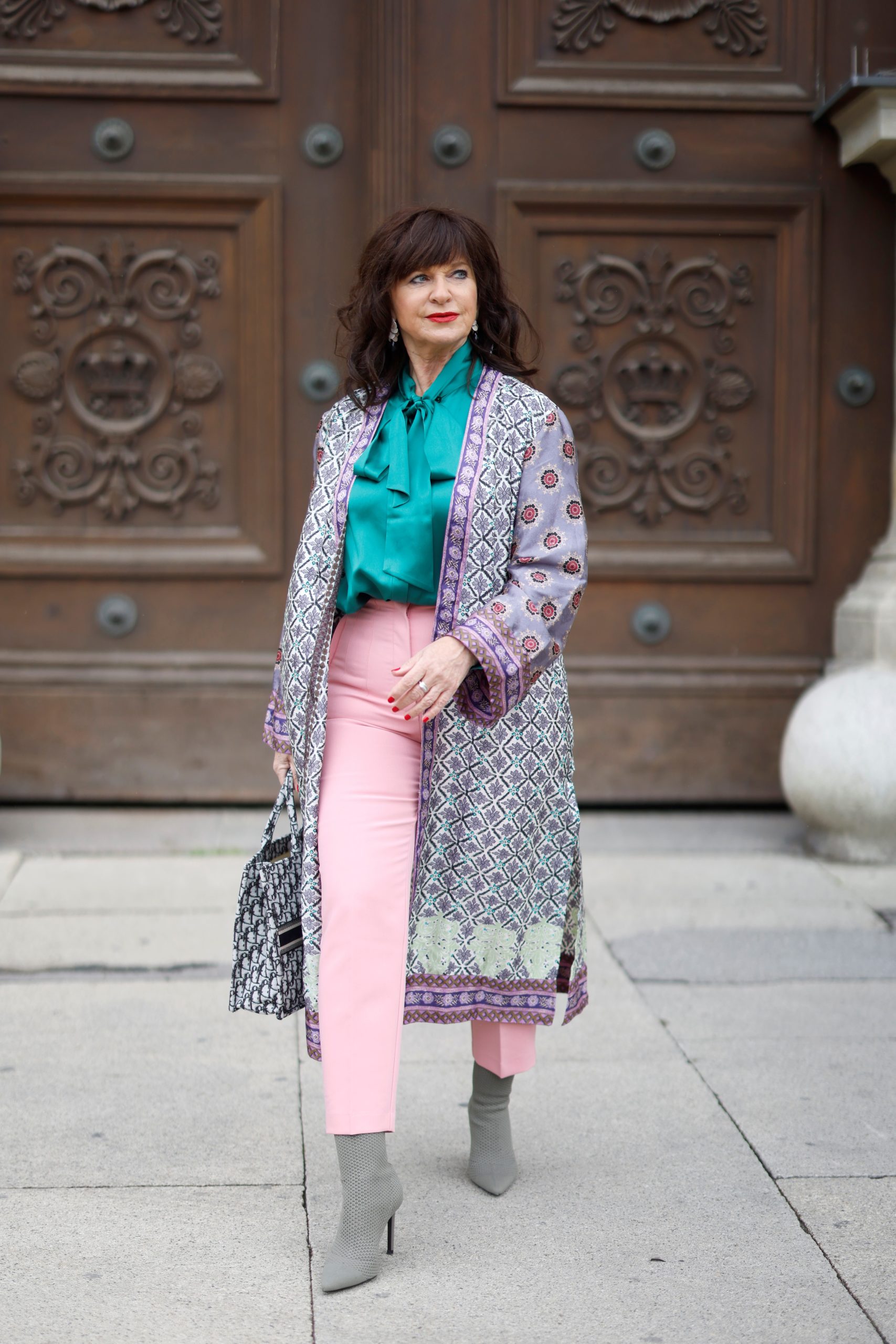 Streetstyle mit Kimono Frauen 50plus
