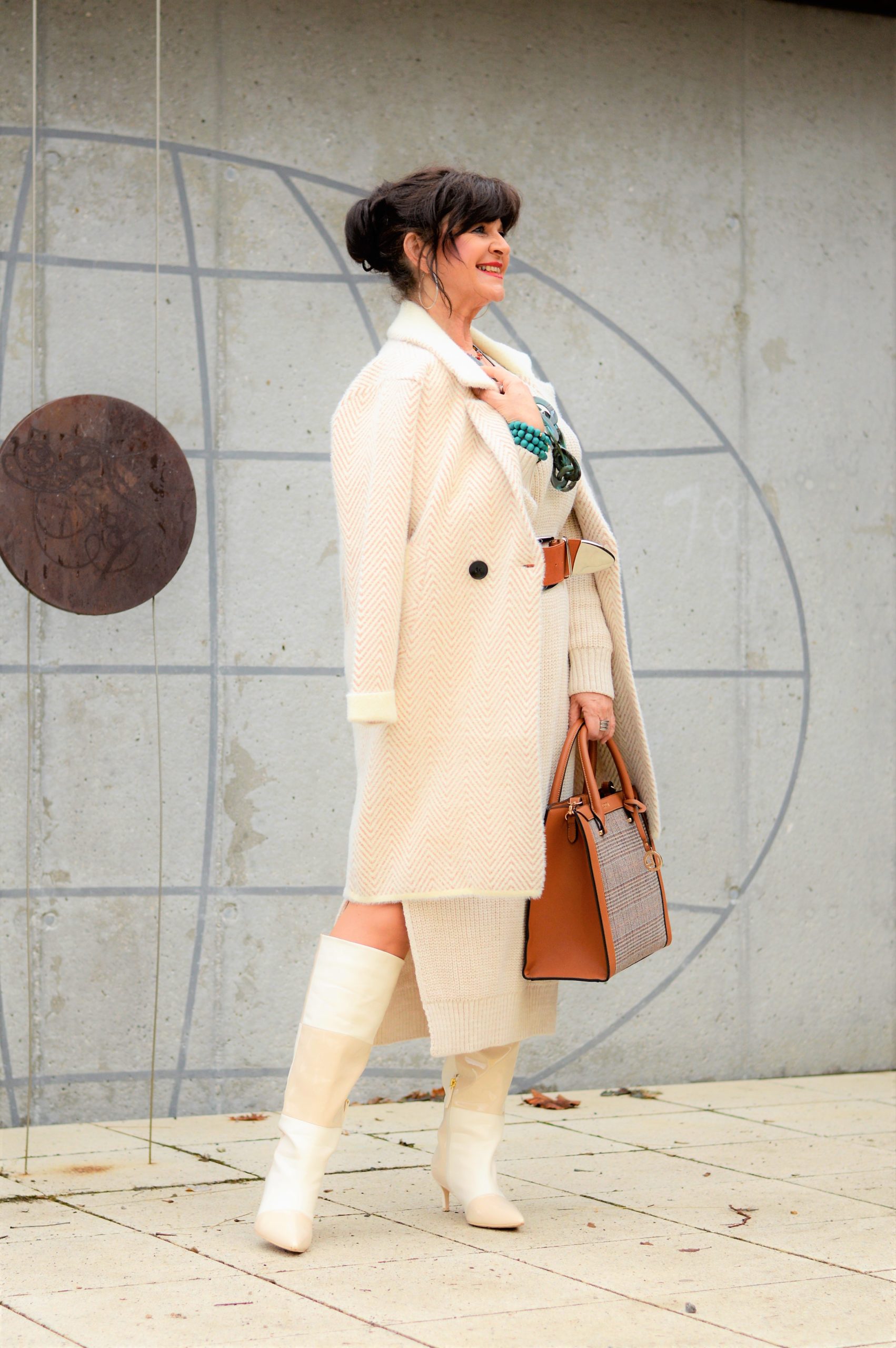 Strickkleid kombinieren