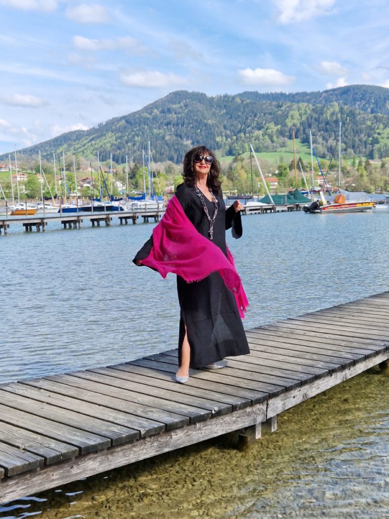 Tunika mit Cashmere Schal