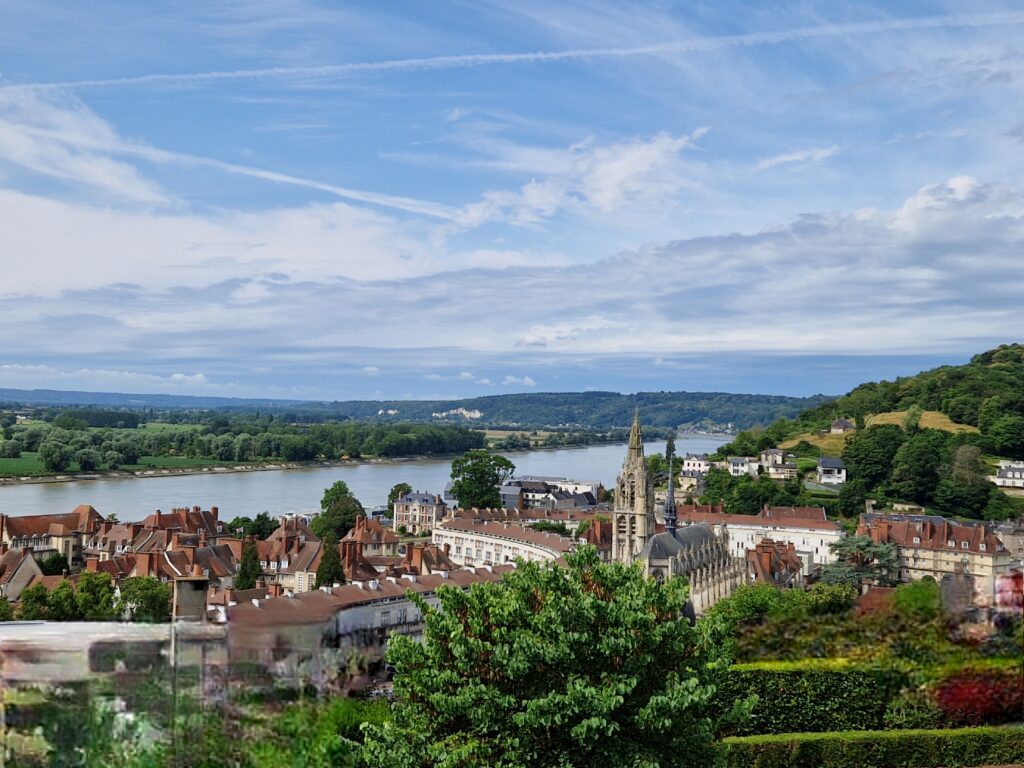 CAUDEBEC en Caux von oben