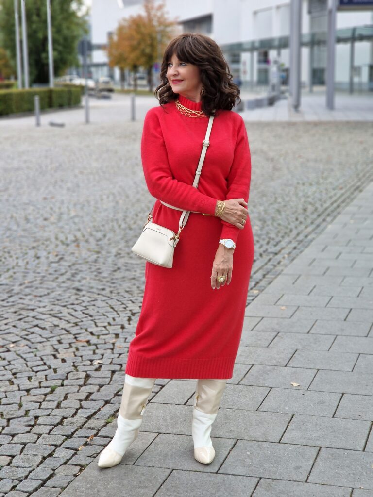 Strickkleid kombinieren