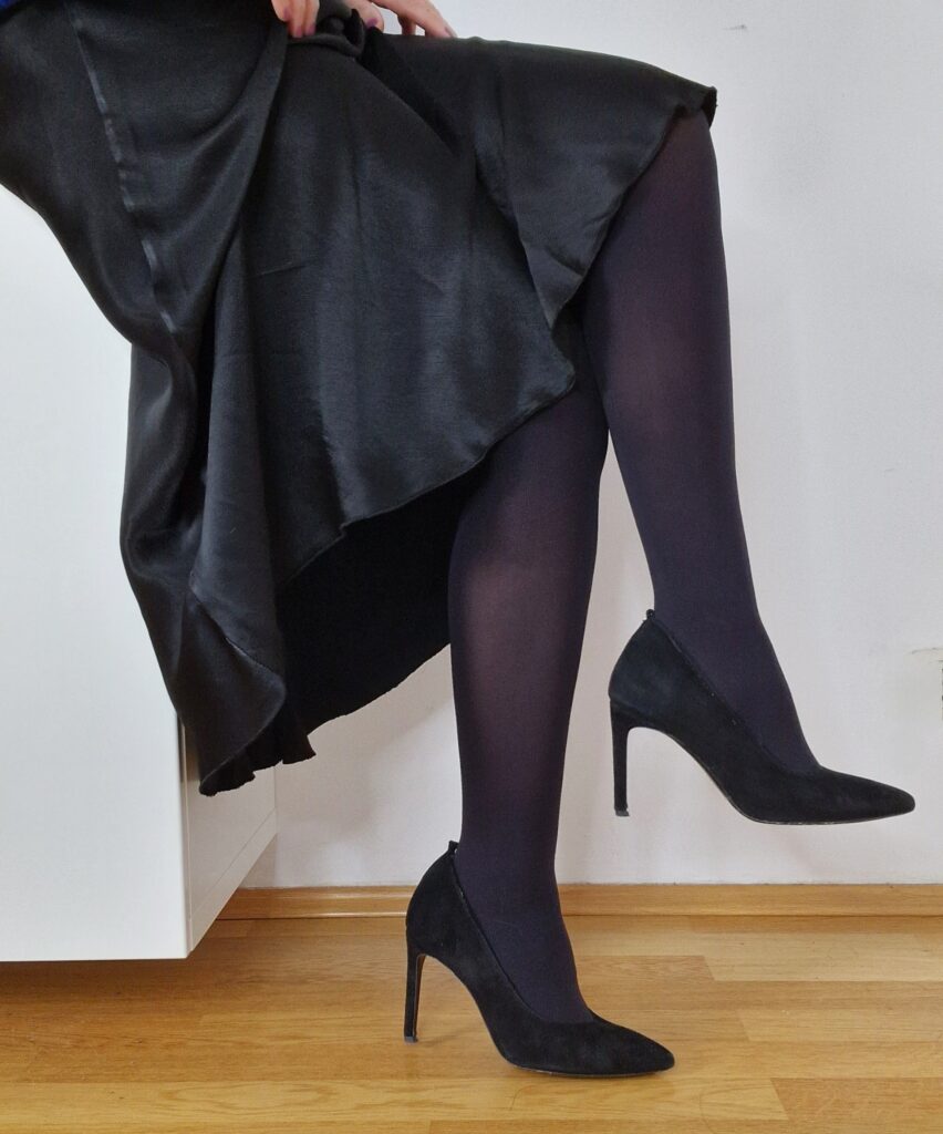 Strümpfe blickdicht mit Highheels